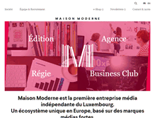 Tablet Screenshot of maisonmoderne.com
